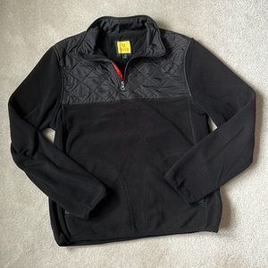 Prince Fox Black Fleece Super Cozy Half Zip Sweater